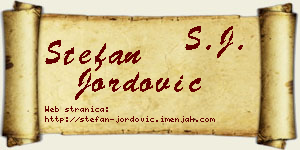 Stefan Jordović vizit kartica